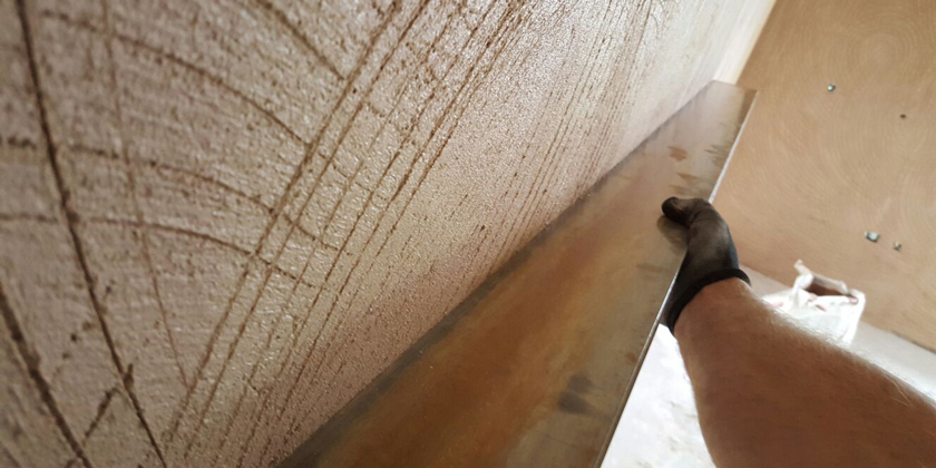 Wet plastering service